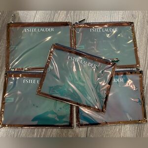 5x Estee Lauder cosmetic bag set